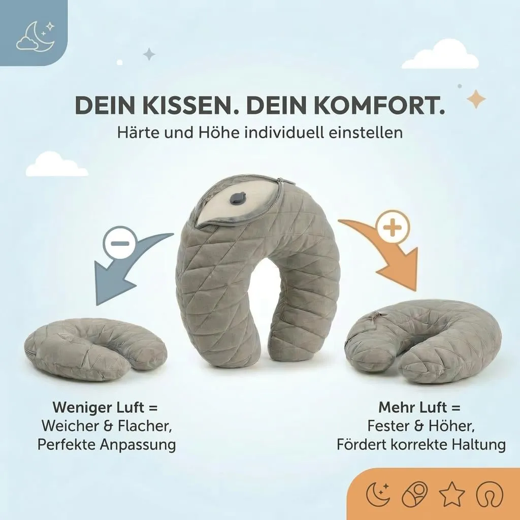 Härte und Höhe individuell einstellen – mehr oder weniger Luft nach Bedarf
